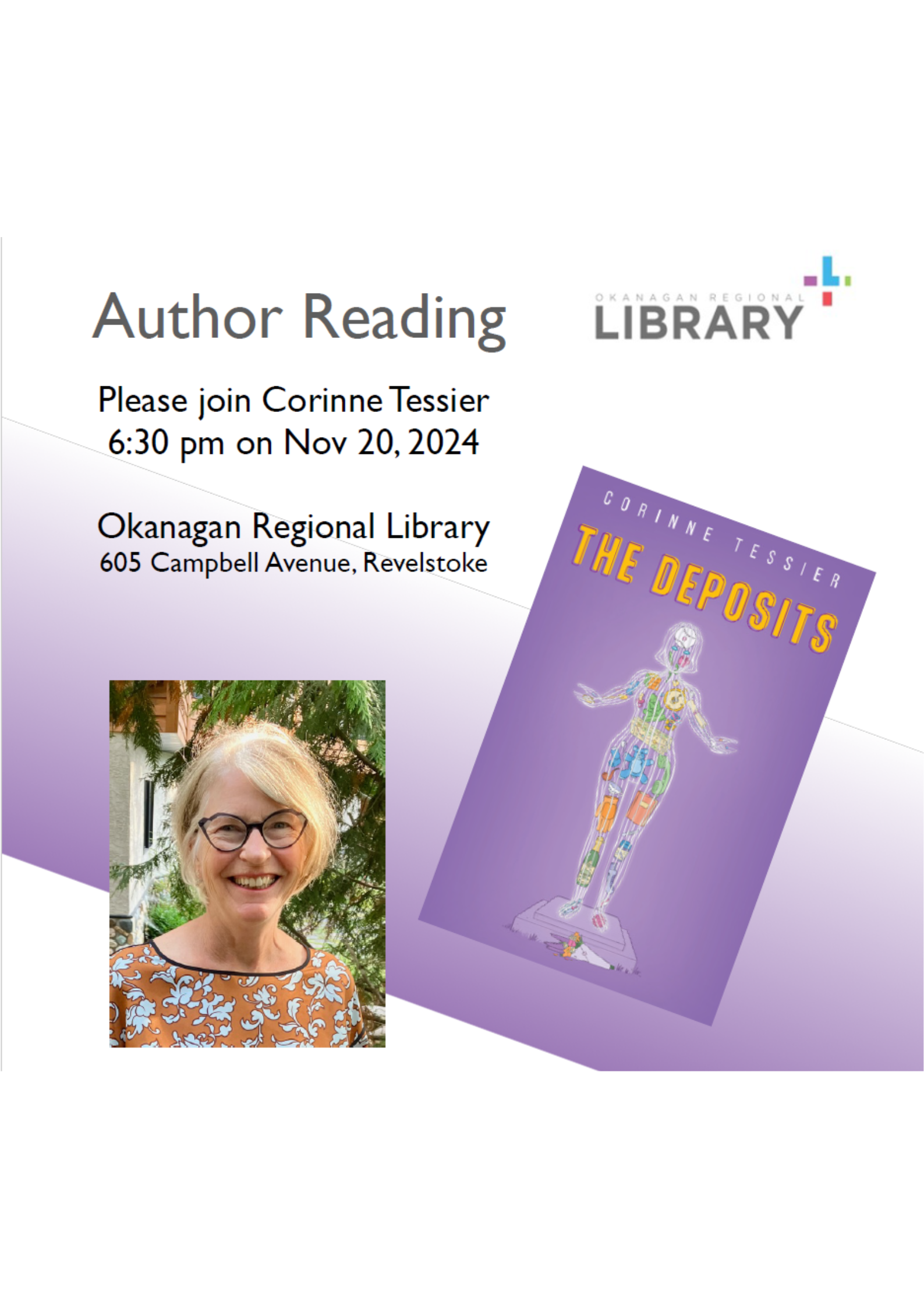 Author Reading - Corinne Tessier